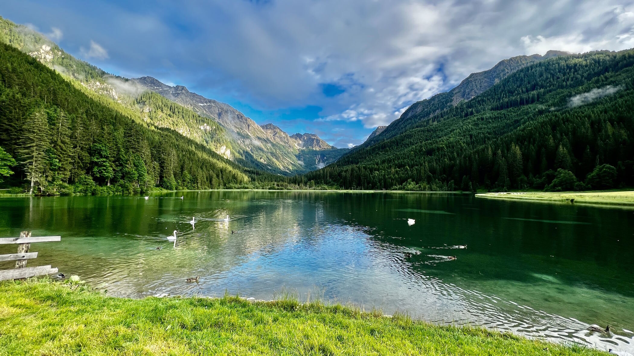 Jägersee in der Nähe des Ferienhauses „Försterlisl“